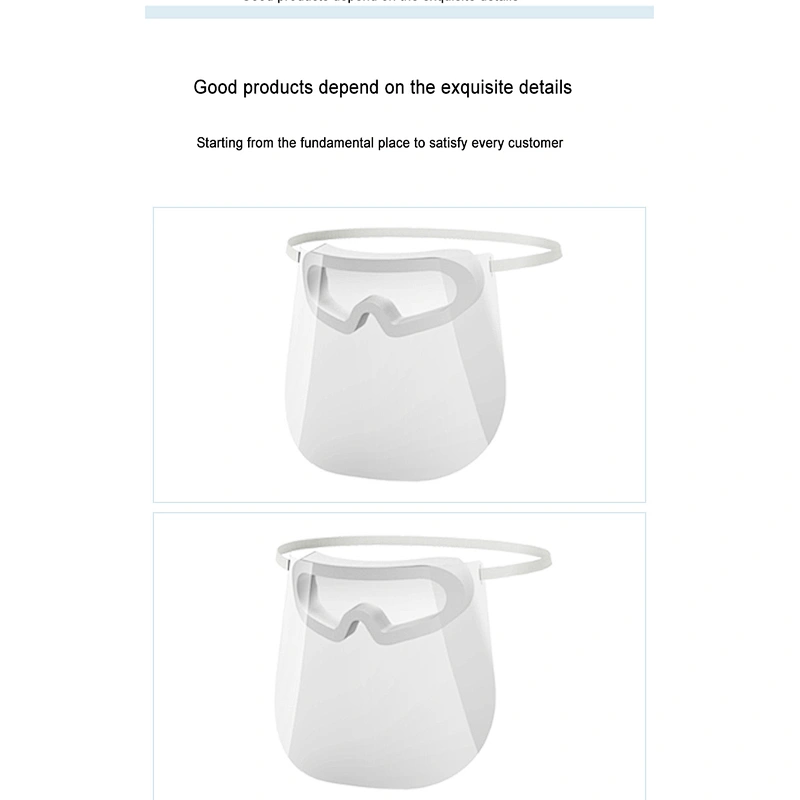 clear anti fog eye protection face shield plastic transparent faceshield visors EN166