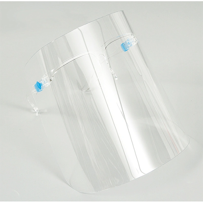 clear anti fog eye protection faceshield with glasses plastic eye protection transparent face shield visors EN166