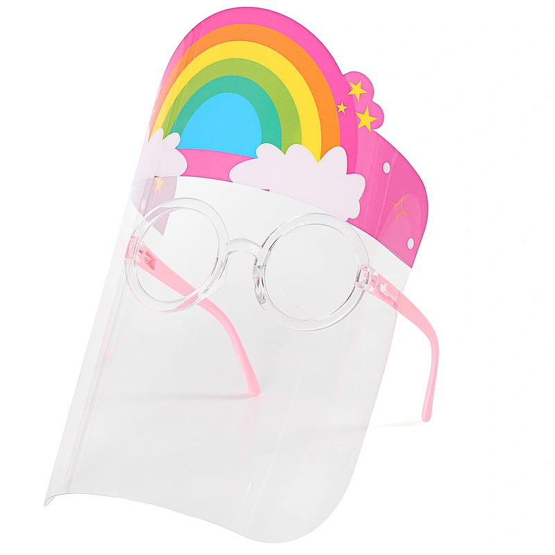 Children Simple anti-fog faceshields anti-foam-oil-smoke transparent protection screen Kids face shield