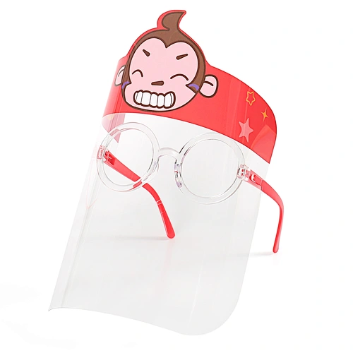Children Simple multi-functional anti-fog faceshields anti-foam-oil-smoke transparent protection screen Kids face shield
