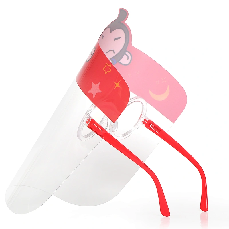 Children Simple multi-functional anti-fog faceshields anti-foam-oil-smoke transparent protection screen Kids face shield