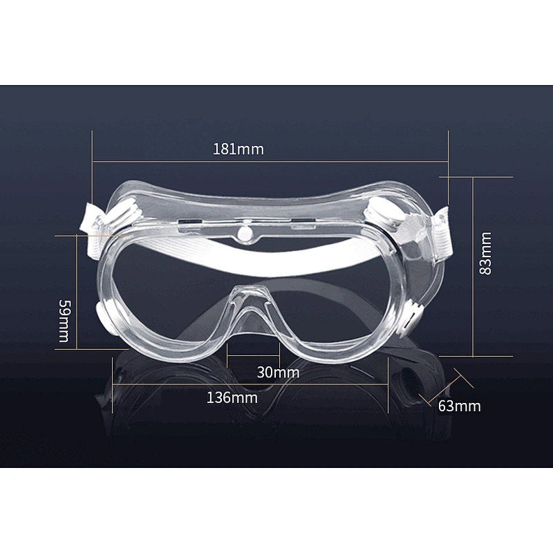 anti splash pvc goggles anti-fog