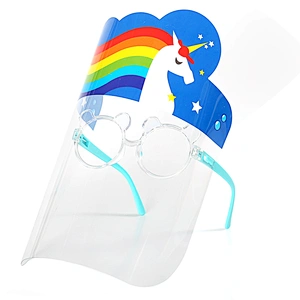 Children Simple anti-fog transparent  faceshields anti-foam-oil-smoke protection screen Kids face shield