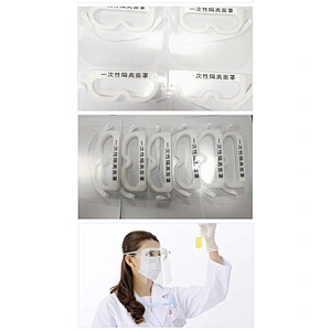 clear anti fog eye protection face shield plastic transparent faceshield visors EN166