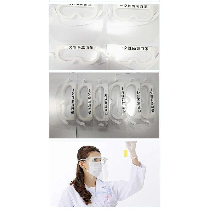 clear anti fog eye protection face shield plastic transparent faceshield visors EN166