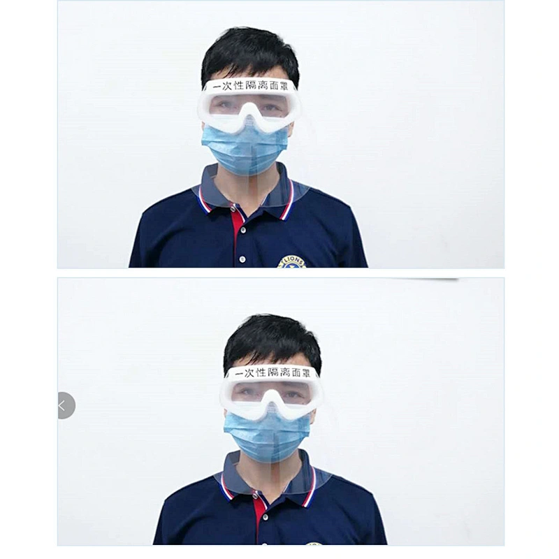 clear anti fog eye protection face shield plastic transparent faceshield visors EN166