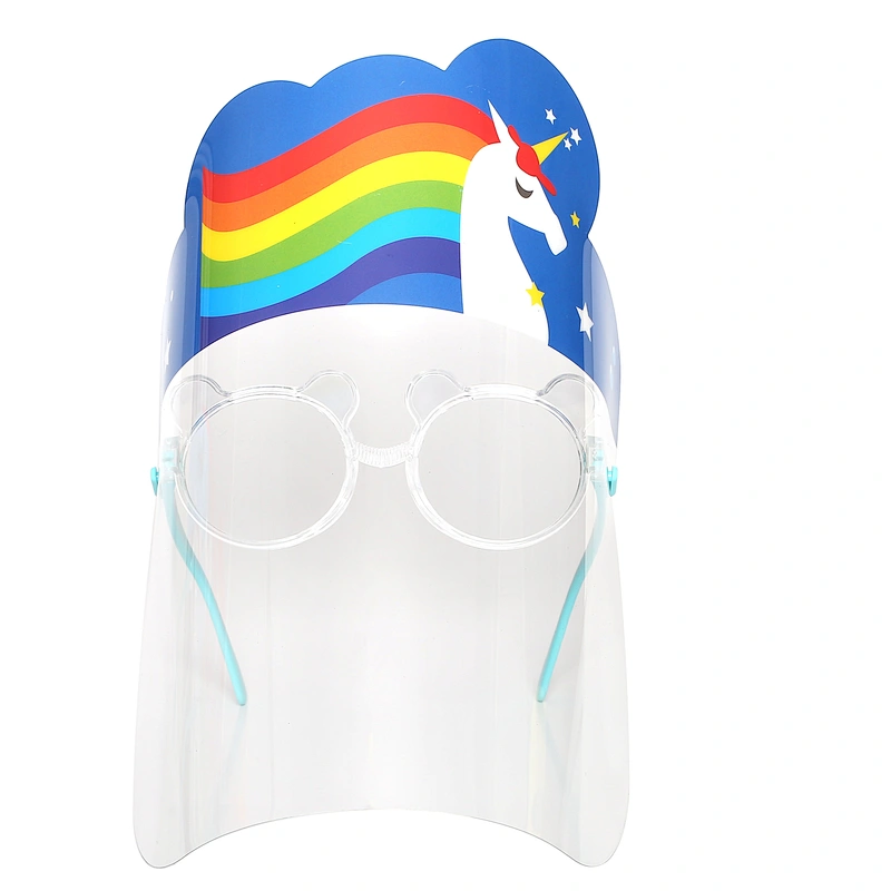 Children Simple anti-fog transparent  faceshields anti-foam-oil-smoke protection screen Kids face shield