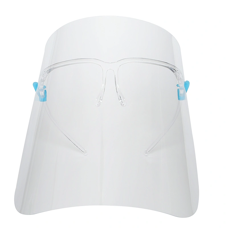 medical face shield mask transparent clear protection plastic visors isolation anti fog anti-spray with shield eye ophthalmic glasses CE FDA