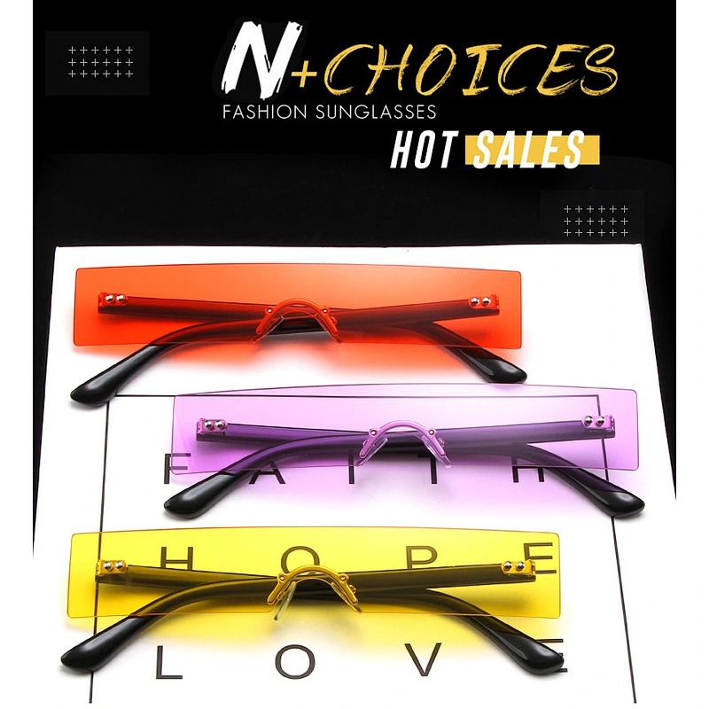 2021 newest fashion squares mall frame siamese sunglasses women men eyewear shade vintage sun glasses wholesale custom goggles