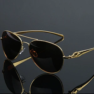 2021 newest fashion polarized oval metal Leopard leg sunglasses women men eyewear shade sun glasses wholesale custom goggles