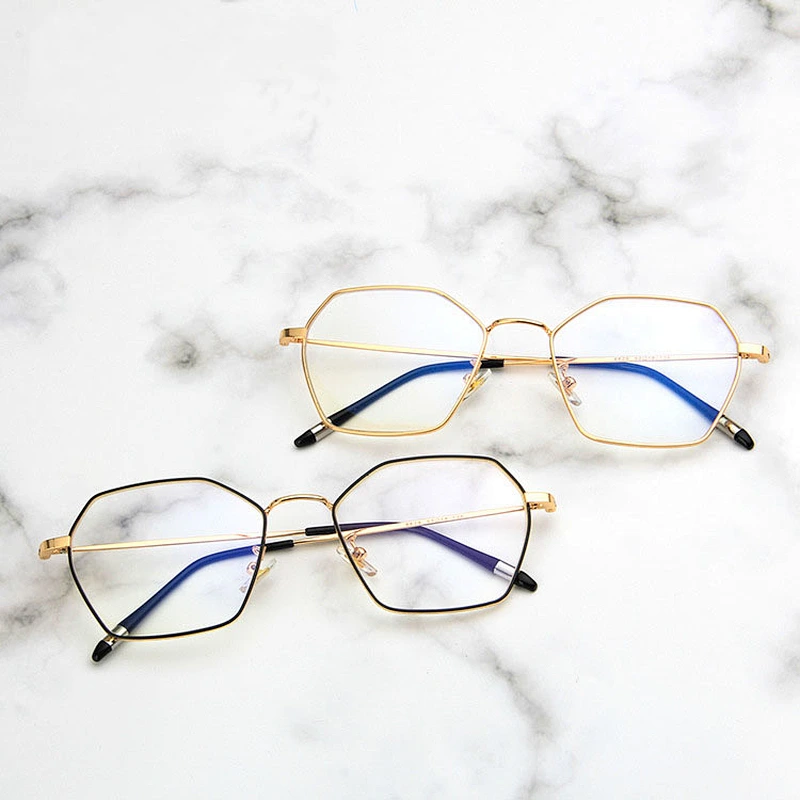 Metal polygon myopia retro celebrity glasses optical frame river wholesale women eyewear men eyeglasses design eye glasses