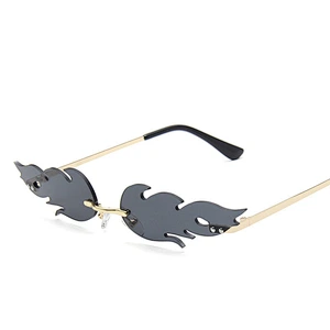 2021 Fashion newest women men trend flame shape colorful  lens mercury shade custom wholesale polarized river uv400 sun glasses