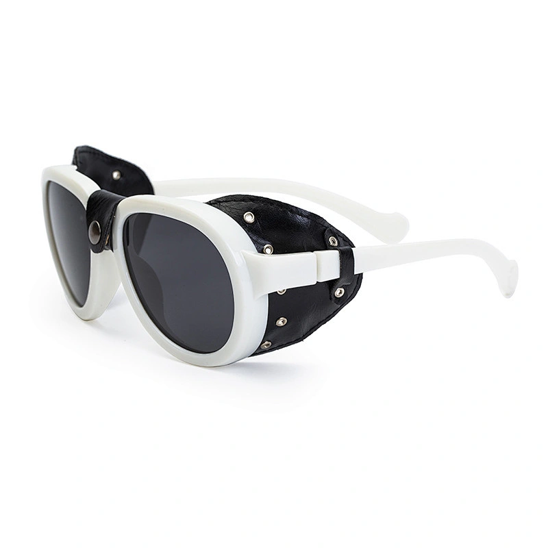 2021 newest fashion leather punk snowfield sunglasses polarized women men eyewear shade sun glasses wholesale custom goggles