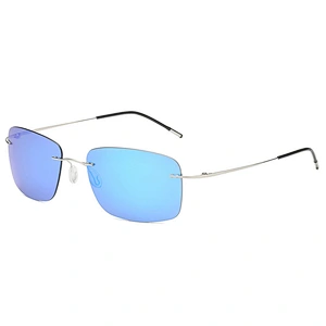 2021 newest fashion titanium rimless foldable sunglasses polarized women men eyewear shade sun glasses wholesale custom goggles