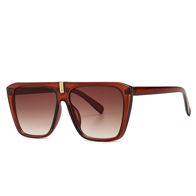Cross-border new square flat top mens sunglasses women European and American street style fashion sunglasses newest