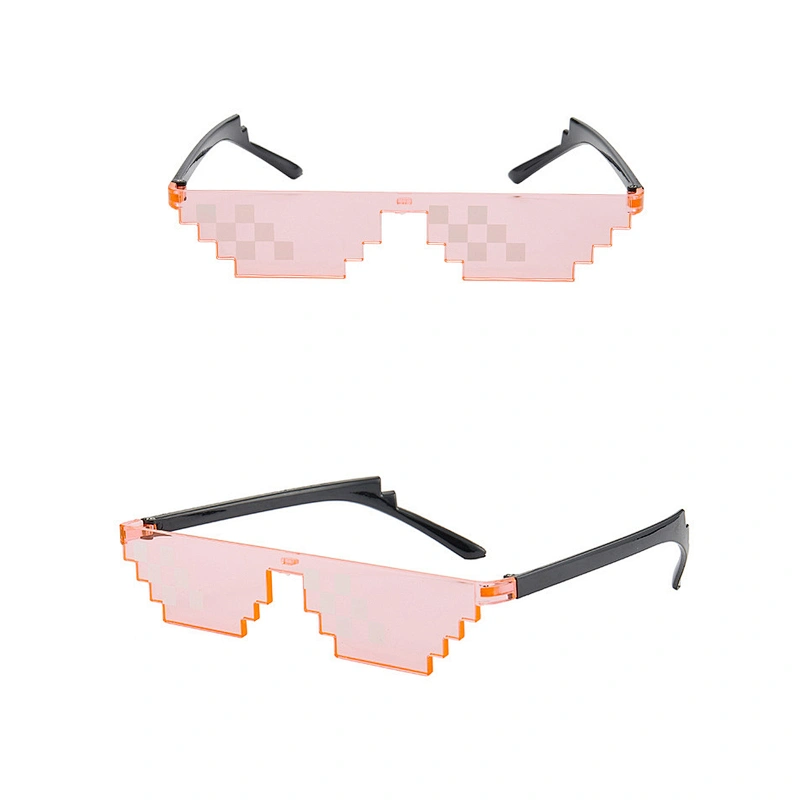2021 newest fashion coding pixel mosaic sunglasses women men eyewear shade vintage sun glasses wholesale custom goggles