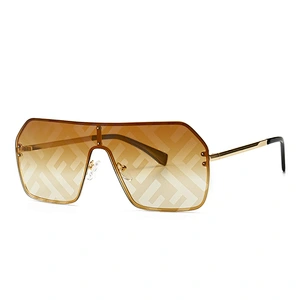 Spring cross-border exclusively for  retro sunglasses flat-top box printing sunglasses sunglasses trend street shooting