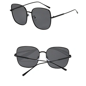 2021 newest fashion metal celebrity trendy black frame sunglasses women men eyewear shade sun glasses wholesale custom goggles