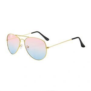 2021 newest fashion gradient oval colorful sunglasses women men eyewear shade vintage sun glasses wholesale custom goggles