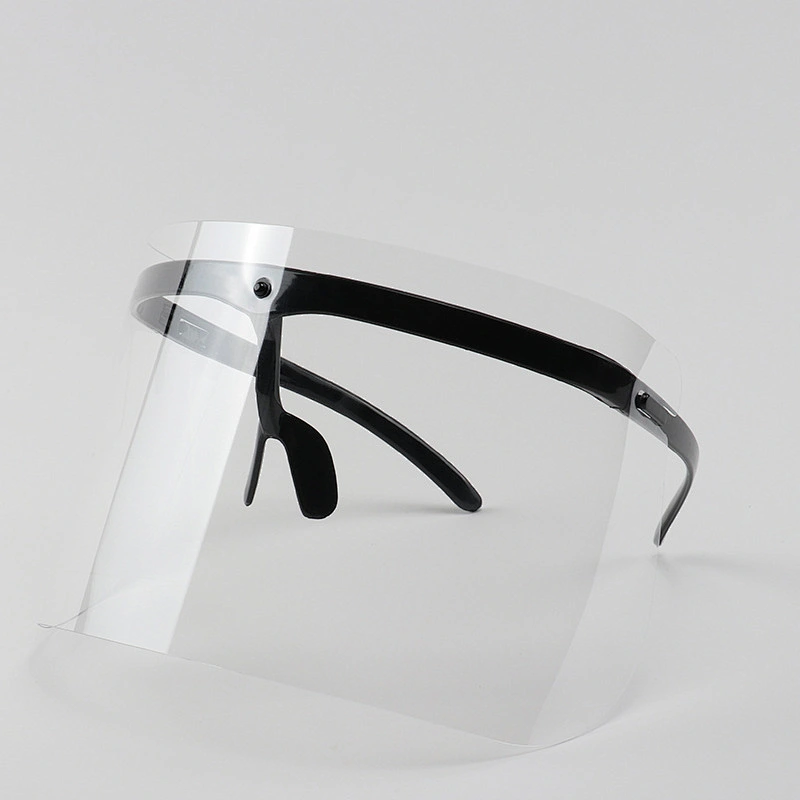 Spot manufacturer transparent double-sided anti-fog eye protection anti-droplet isolation mask protective face shield