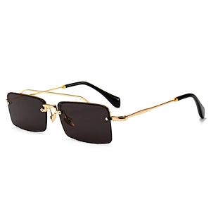 Explosion models narrow frame modern retro sunglasses fashion glasses sunglasses street model catwalk sunglasses