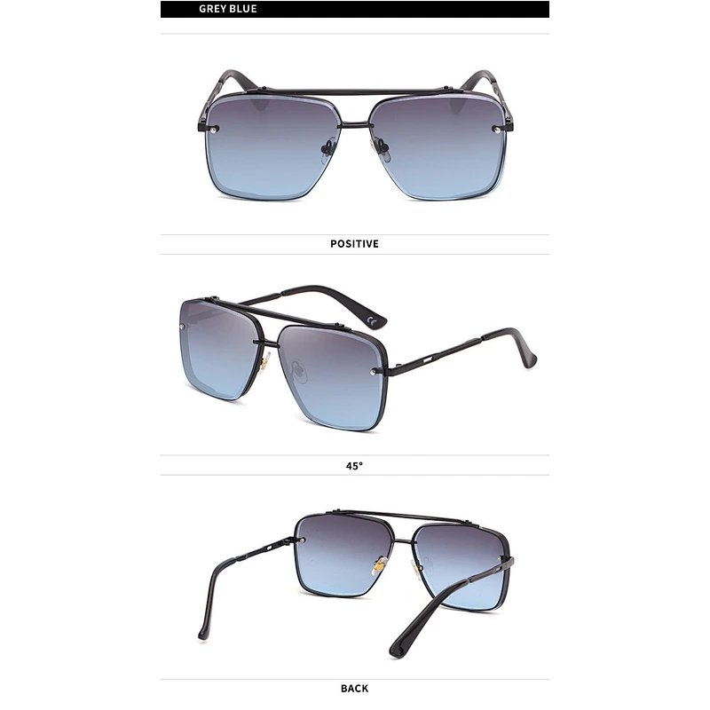 2021 newest fashion metal square frame sunglasses women men eyewear shade vintage sun glasses wholesale custom goggles