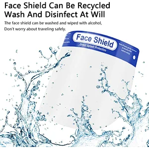 safety pet plastic protective transparent clear full foam faceshield face shield mask visor with sponge stick for philippines