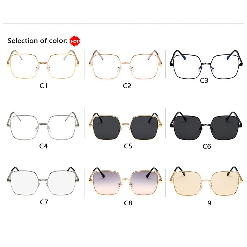 Square metal chain retro celebrity glasses optical frame river wholesale women eyewear men eyeglasses design eye glasses