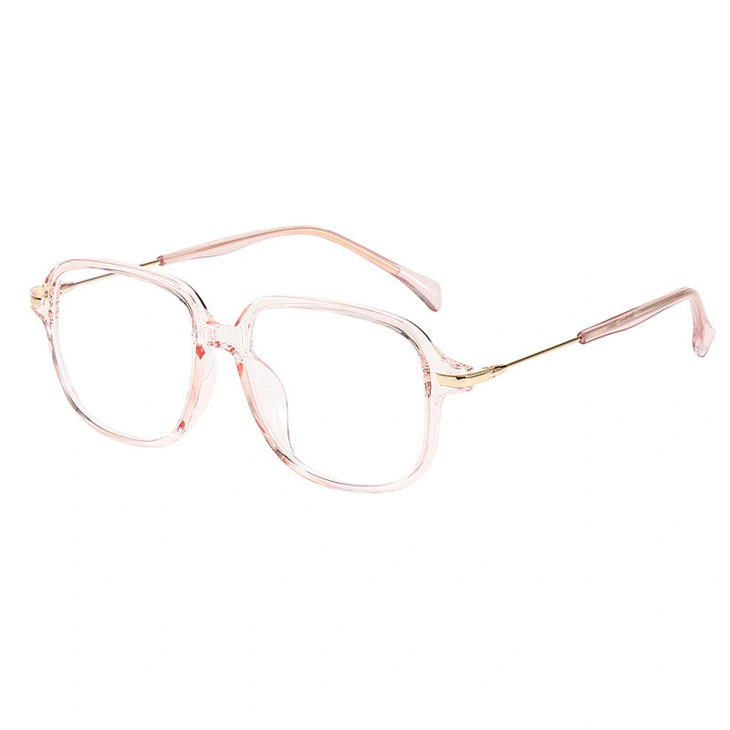 New TR90 flat light anti-blue light metal color optical frame couple style square fashion glasses high quality optical frames