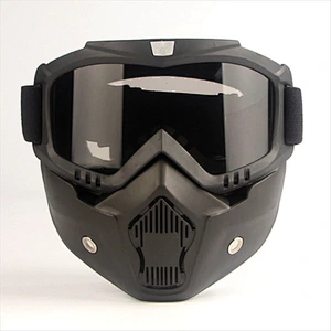 Fashion face shield mask border new Motorcycle retro riding safety face shield dust-proof half helmet face shield