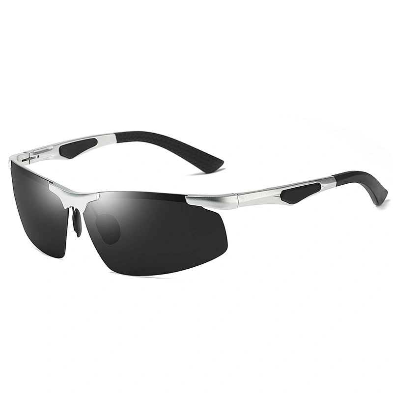 2021 newest aluminum magnesium half-rim sport sunglasses polarized women men eyewear shade sun glasses wholesale custom goggles