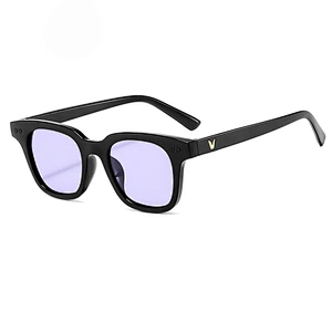 2021 newest fashion square colorful transparent sunglasses women men eyewear shade vintage sun glasses wholesale custom goggles