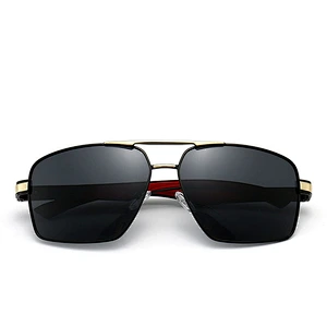 New aluminum-magnesium glasses men's polarized sunglasses square polarized glasses sunglasses cycling sunglasses