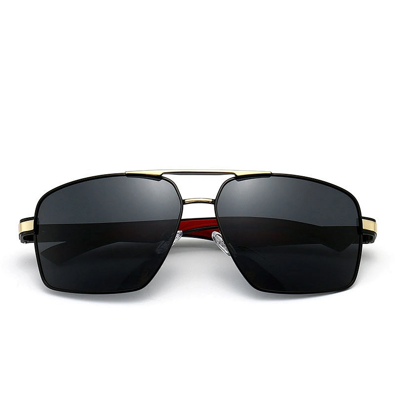 New aluminum-magnesium glasses men's polarized sunglasses square polarized glasses sunglasses cycling sunglasses