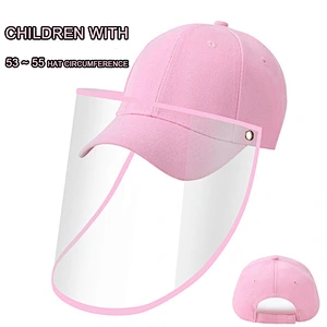 anti foam hat fisherman face shield female baby adjustable face shield  leisure riding detachable kids face shield with mask