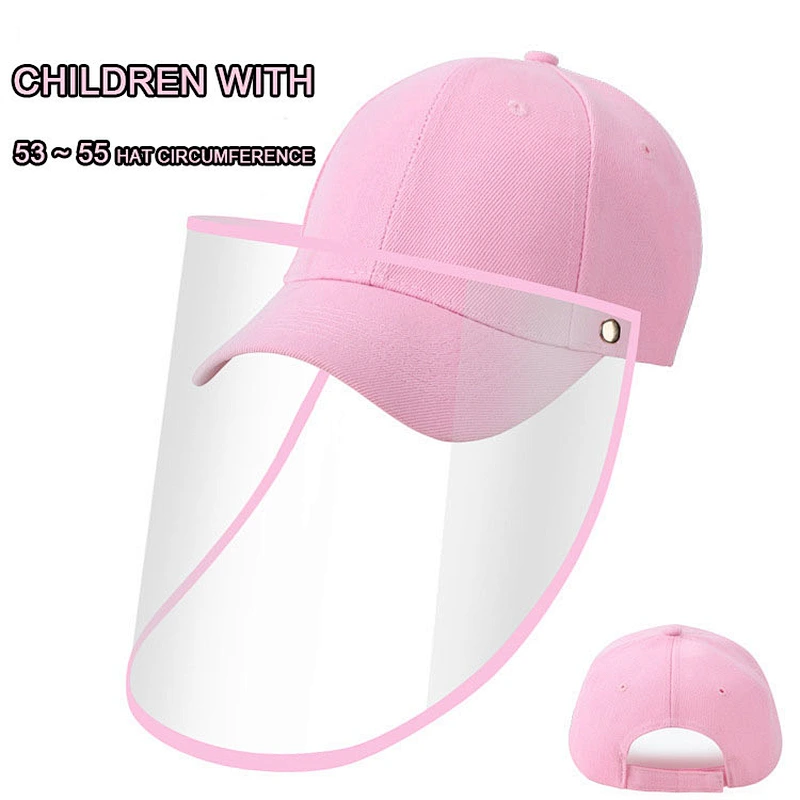 anti foam hat fisherman face shield female baby adjustable face shield  leisure riding detachable kids face shield with mask