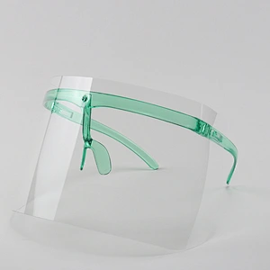Spot manufacturer transparent double-sided anti-fog eye protection anti-droplet isolation mask protective face shield