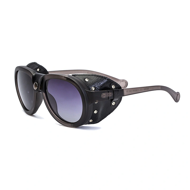 2021 newest fashion leather punk snowfield sunglasses polarized women men eyewear shade sun glasses wholesale custom goggles
