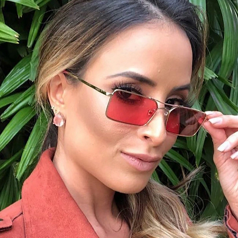 2021 newest trendy double beam fashion square metal sunglasses women men eyewear shade sun glasses wholesale custom goggles