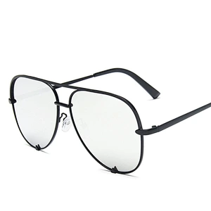 2021 newest fashion double beam oval sunglasses women men eyewear shade vintage sun glasses wholesale custom goggles