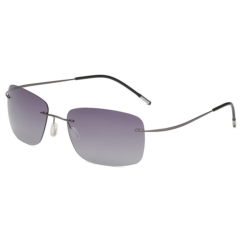 2021 newest fashion anti UV square titanium sunglasses polarized women men eyewear shade sun glasses wholesale custom goggles