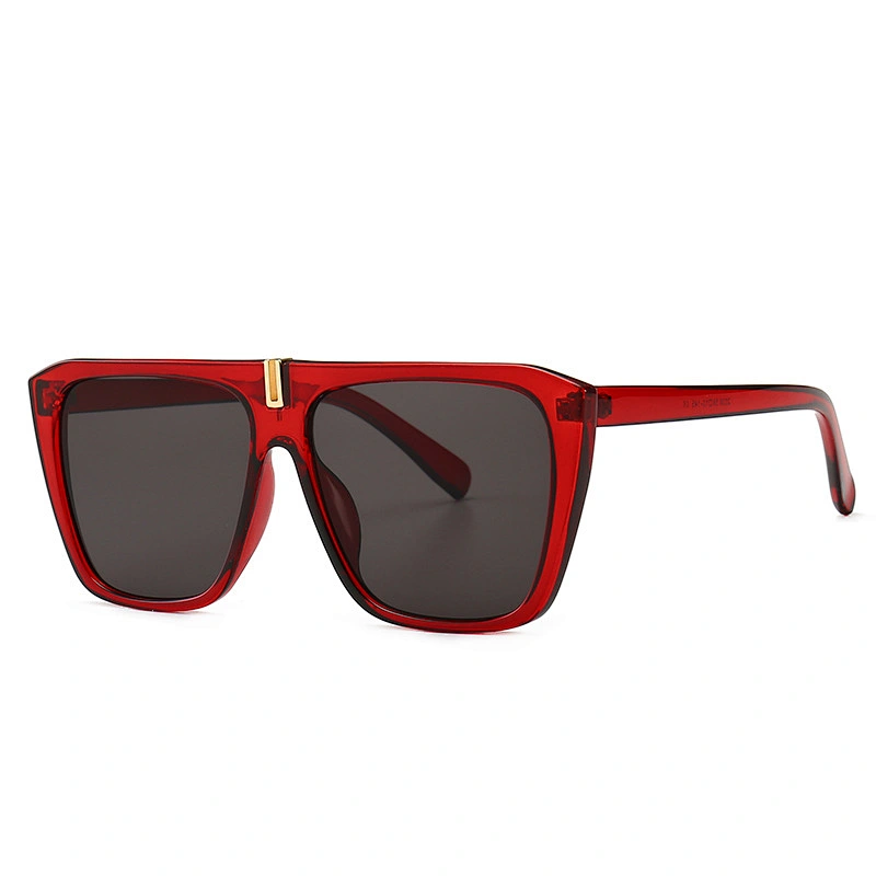 Cross-border new square flat top mens sunglasses women European and American street style fashion sunglasses newest