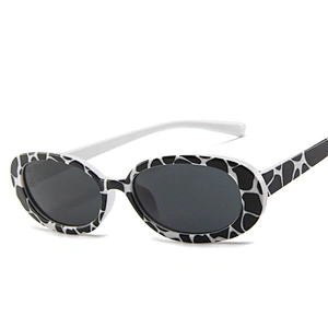 2021 newest fashion cows color oval small frame sunglasses women men eyewear shade vintage sun glasses wholesale custom goggles