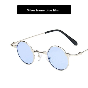 2021 newest fashion round small frame hip hop sunglasses women men eyewear shade vintage sun glasses wholesale custom goggles