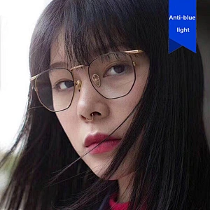 Anti UV retro metal polygon Irregular glasses optical frame river wholesale women eyewear men eyeglasses design eye glasses