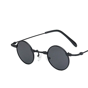 2021 newest fashion round small frame hip hop sunglasses women men eyewear shade vintage sun glasses wholesale custom goggles