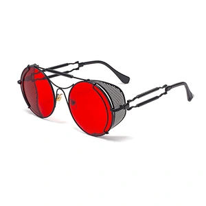 2021 newest fashion round frame spring legs punk sunglasses women men eyewear shade vintage sun glasses wholesale custom goggles