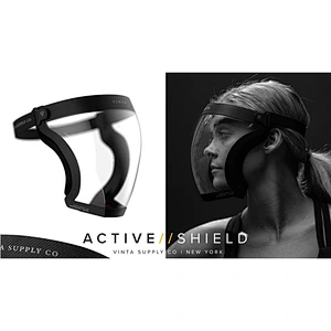 PC Cycling Blocc Stylish Laser Eye Protection Face Shield Sport Running Transparent Half Face Shield Guard Mask Face Screen Shie
