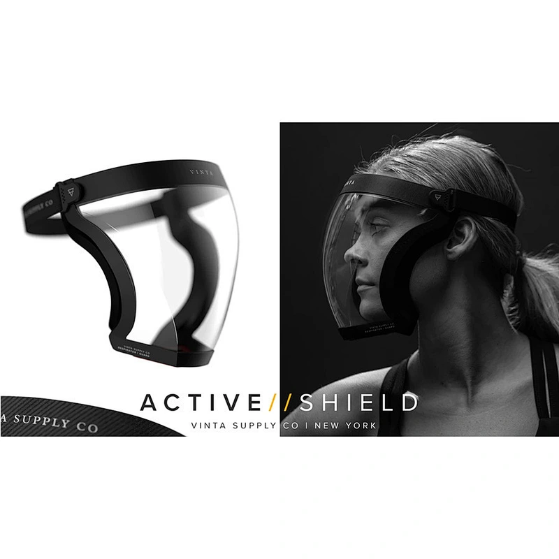 PC Cycling Blocc Stylish Laser Eye Protection Face Shield Sport Running Transparent Half Face Shield Guard Mask Face Screen Shie