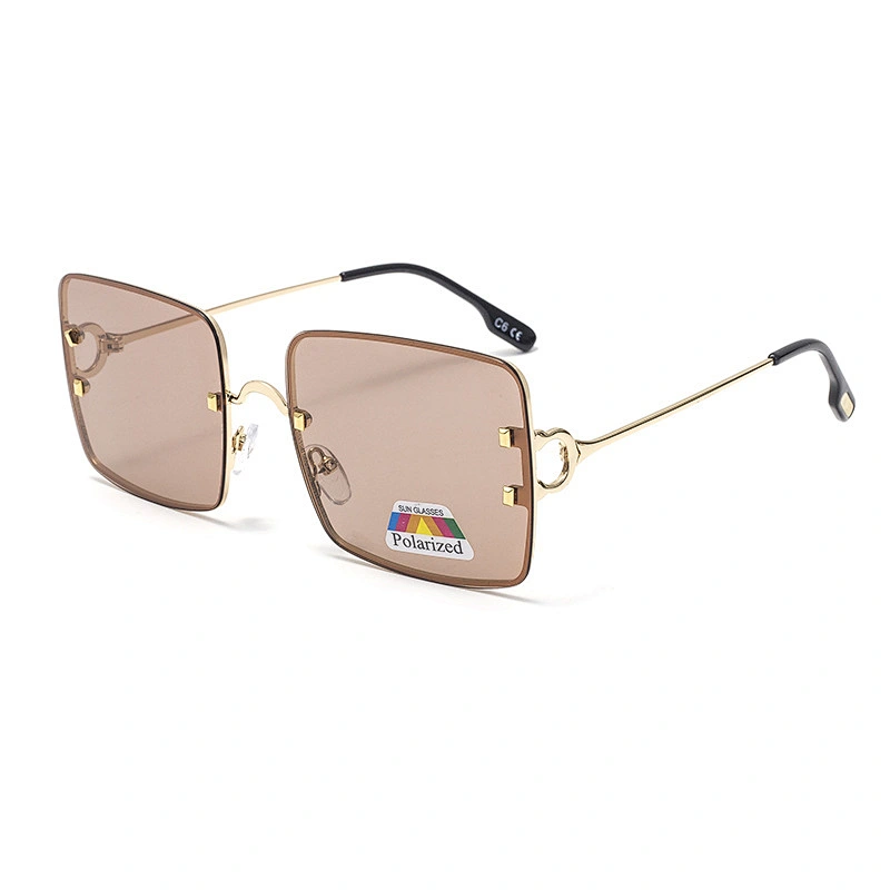 2021 newest fashion metal square frame sunglasses polarized women men eyewear shade vintage sun glasses wholesale custom goggles